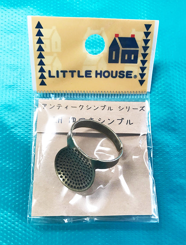 Notions - Little House - Japanese Sashiko Brass Plate Palm Thimble