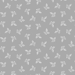 *Tonal Blender - Maywood Solitaire White - Small Leafy Clusters - MAS315-UW - White on White