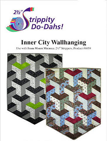 Quilt Pattern & Template - Marti Michell - Inner City Wall Hanging (Japanese Bishamon design) - ON SALE - SAVE 20%