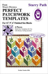 Quilt Pattern & Template - Marti Michell - Perfect Patchwork Templates - Starry Path # 8586