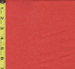 Asian - Mixology Sashiko - Miniscule Wave Design (Seigaiha) - 21008-0096 - Crimson