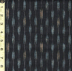 *Japanese - Morikiku Arrow Ikat - M-17000-B24 - Dobby Weave - Black