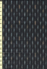 *Japanese - Morikiku Arrow Ikat - M-17000-B24 - Dobby Weave - Black