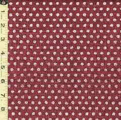 Japanese - Morikiku - Dots - M-12000-A12 - Dobby Weave - Ecru & Plum