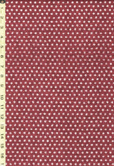 Japanese - Morikiku - Dots - M-12000-A12 - Dobby Weave - Ecru & Plum