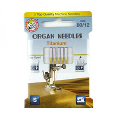 Notions - Organ Titanium Sewing Machine Needles - 80/12