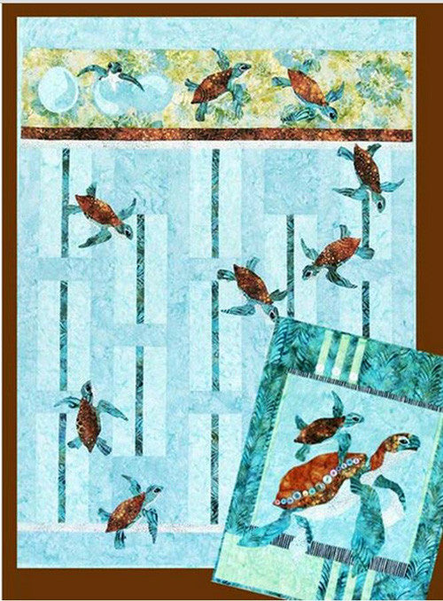 Quilt Pattern - Java House - Newly Hatched Turtle Quilt & Wall Hanging