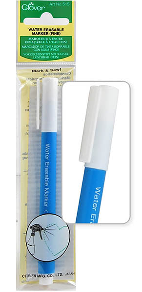 Clover Water Soluble Marker Blue Fine