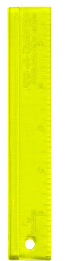 Rulers & Templates - Add-A-Quarter - 6" Ruler - Yellow