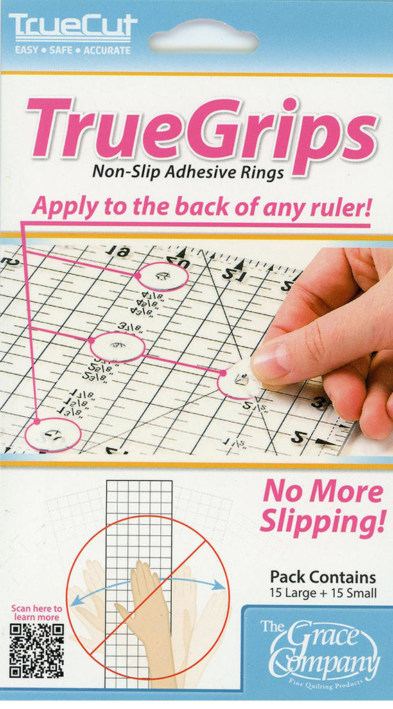 Notions - Truecut - TrueGrips - Non-Slips Adhesive Rings for Rulers