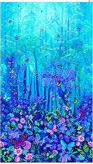 Novelty - Timeless Treasures - Forest Magic Butterfly PANEL - LAST ONE