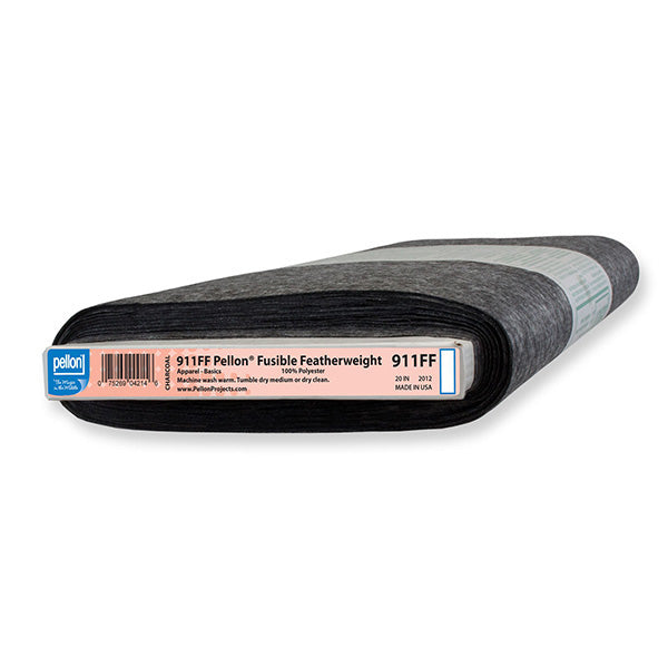 Interfacings & Stabilizers - Pellon Featherweight - Light Weight - Single-Sided Fusible - 911FF - Charcoal