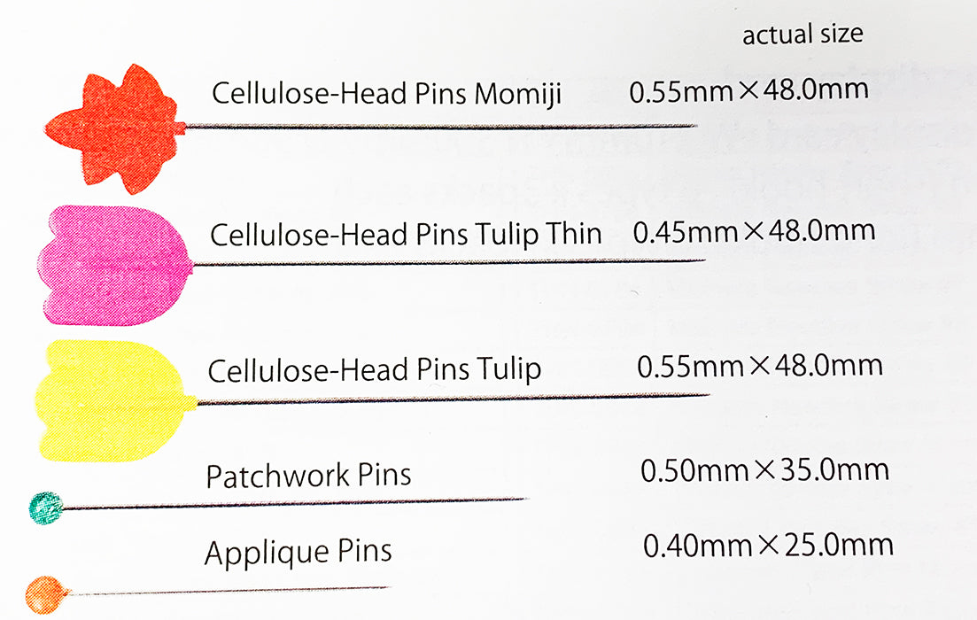 Straight Thin Tulip Head Pins THN 073E Tulip Needles#1 - 846550013127