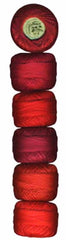 Presencia Perle Cotton Sampler Pack - SCARLET-REDS - Size 8