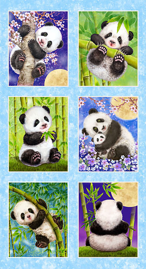 Asian - Panda Sanctuary - Panda Block PANEL