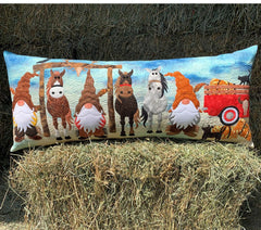 Pattern - Bench Pillow & Table Runner - Gnome on the Range
