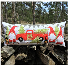 Pattern - Gnome for the Holidays Bench Pillow & Table Runner