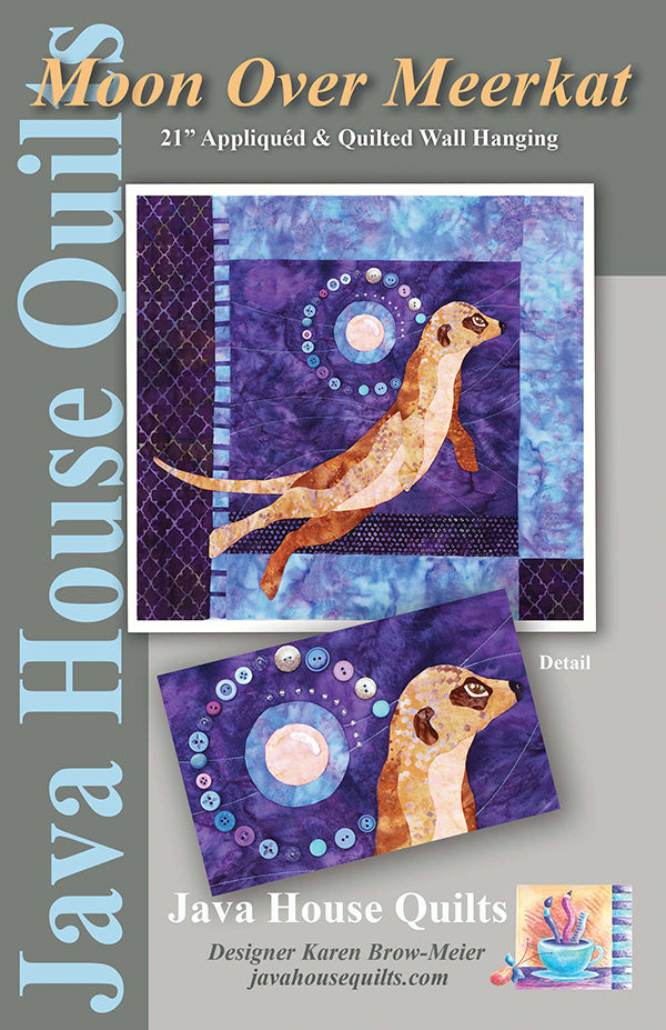 Quilt Pattern - Java House - Moon Over Meerkat - ON SALE - SAVE 50