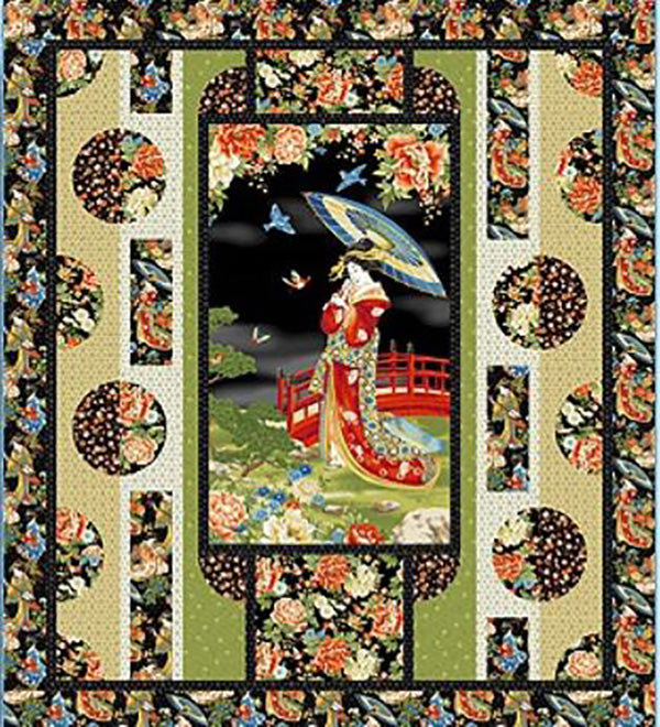 Quilt Pattern - Quilt Poetry - Kyoto Garden - Nakaniwa (Courtyard)