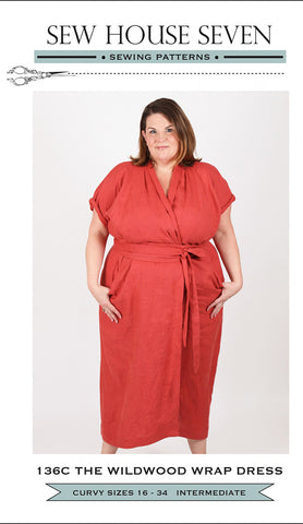 Wearables - Sew House Seven - The Wildwood Wrap Dress - CURVY - ON SALE - SAVE 50%