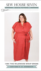 Wearables - Sew House Seven - The Wildwood Wrap Dress - CURVY - ON SALE - SAVE 50%