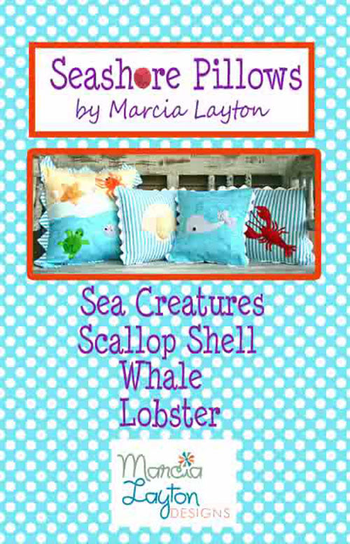 Pattern - Just for Fun - Marcia Layton Designs - Seashore Pillows - LAST ONE