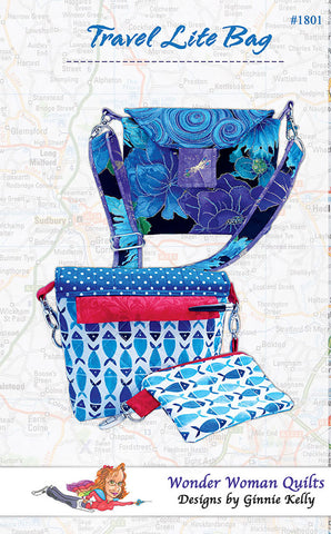 Bag Pattern - Wonder Woman Quilts - Travel Lite Bag - ON SALE - SAVE 50%