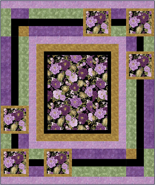 Quilt Pattern - Rose Cottage Quilting - Trophy Case Queen