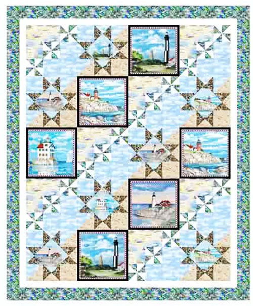Quilt Pattern - Pine Tree Country Quilts - Ocean View - ON SALE -SAVE 50%