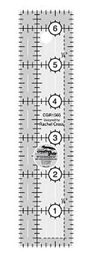 Rulers & Templates - Creative Grids - CGR1565- 1 1/2" x 6 1/2" Rectangle Ruler
