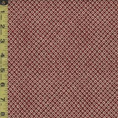 SALE - Sevenberry Kasuri Collection - MEDIUM Faux Shibori Dot (Kanoko) - SB-88220D6-1 - Tan & Dark Brick Red - SAVE 20% - By the Yard