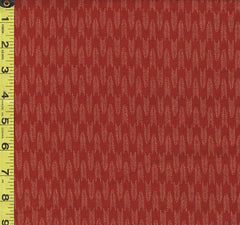 Japanese - Sevenberry Kasuri Collection - Long Undulating Arrows - SB-88222D6-2 - Brick Red
