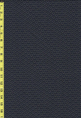 *Japanese - Sevenberry Kasuri Collection - Dotted Wave (Seigaiha) - SB-88222D10-11 - Indigo