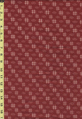 Japanese - Sevenberry Kasuri Collection - Diagonal Hatches - SB-88222D5-2 - Vintage Red