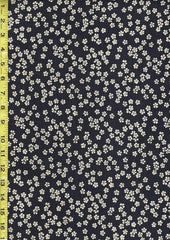 Japanese - Sevenberry Nara Homespun - Small Floating Cherry Blossoms - REVERSIBLE - SB-88223D1-62 - Indigo - Last 7/8 Yard - ON SALE - 20% OFF