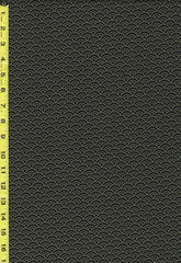 *Japanese - Sevenberry Kasuri Collection - Small Dotted Wave (Seigaiha) - SB-88222D3-12 - Black