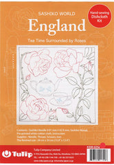 Sashiko World - England - Sampler Kit with Needle & Thread - Tea Time and Roses