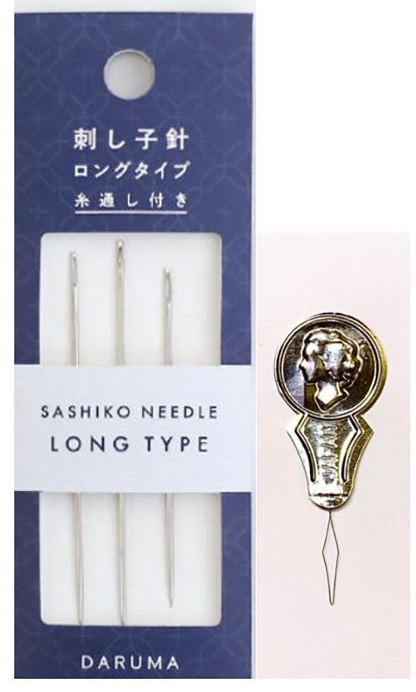 Daruma nickel-free long sashiko needles (3-pack)
