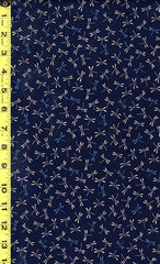 Japanese - Sevenberry Kasuri Collection - Tiny Blue & Tan Dragonflies - SB-88222D7-5 - Indigo