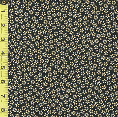 Japanese - Sevenberry Kasuri Collection - Small Floating Cherry Blossoms - REVERSIBLE - SB-88222D1-13 - Black