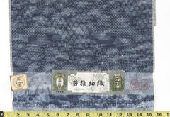 604 - Japanese Silk - Asanoha Clouds - Navy / Blue-Grey