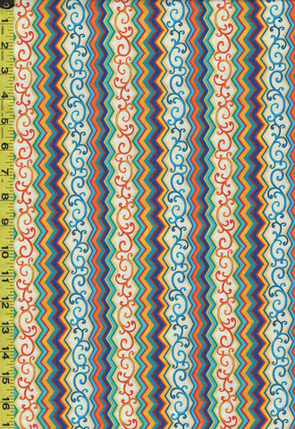 Tropical - Sun & Sea - Colorful Festive Stripe - 28680 - Multi-Colors - ON SALE - SAVE 20% - BY THE YARD