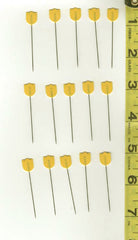 Notions - Tulip Pins - Cellulose Tulip Head - Yellow - THN-074e - 15 Pack