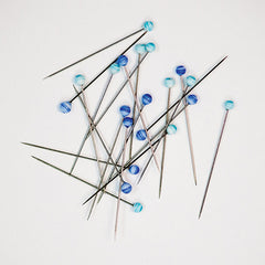 Notions - Tulip Pins - Glass-Head - Aosora (Blue Sky) (20 count)