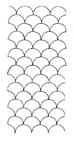 Sashiko Stencil - W1001 - Clamshell - 1.75
