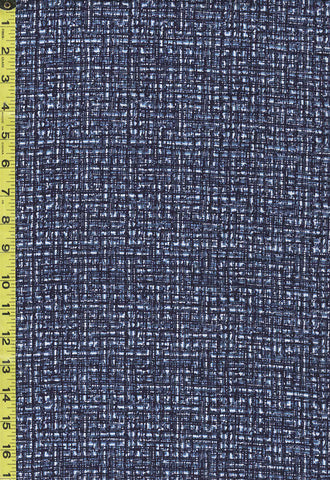 Yukata Fabric - 024 - Small Lattice with Tiny Squares - Indigo
