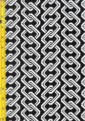 Yukata Fabric - 055 - Chainlink Columns