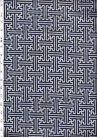 Yukata Fabric - 138 - Key Maze