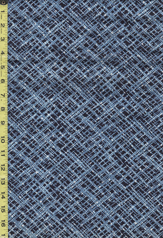 Yukata Fabric - 563 - Mesh - Indigo & Blue
