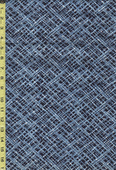 Yukata Fabric - 563 - Mesh - Indigo & Blue